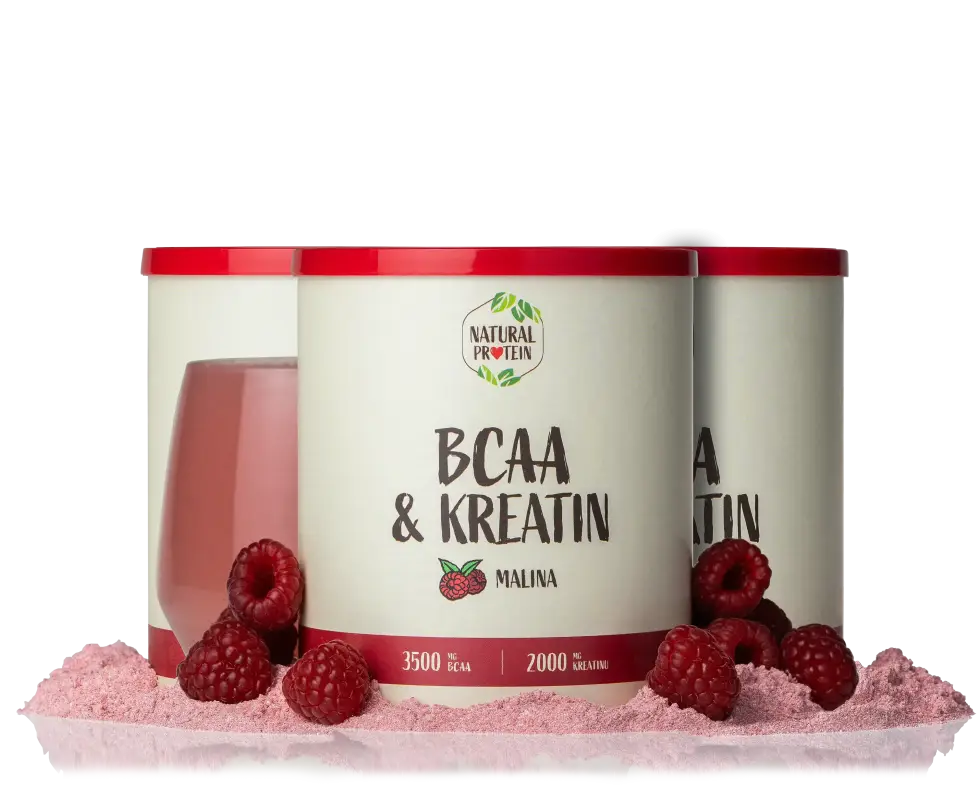 BCAA + Kreatin - malina 3 kusy