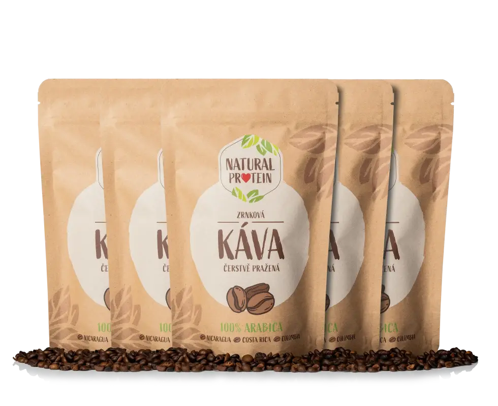 Zrnková káva 100% Arabica 5 kusov