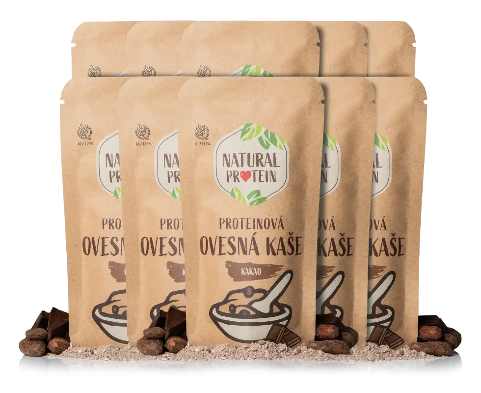 Proteínová ovsená kaša Kakao (60 g) 10 kusov