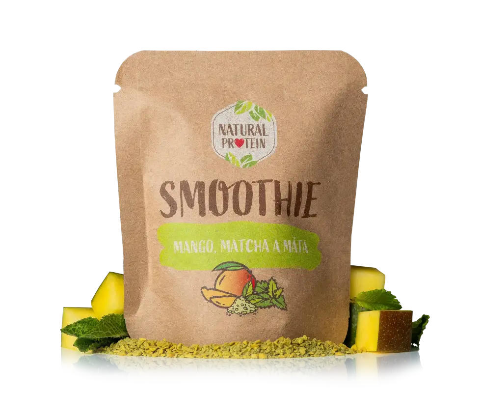 Smoothie - Mango + Matcha + Máta