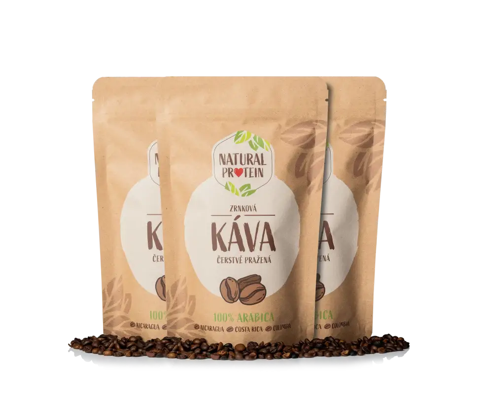 Zrnková káva 100% Arabica 3 kusy