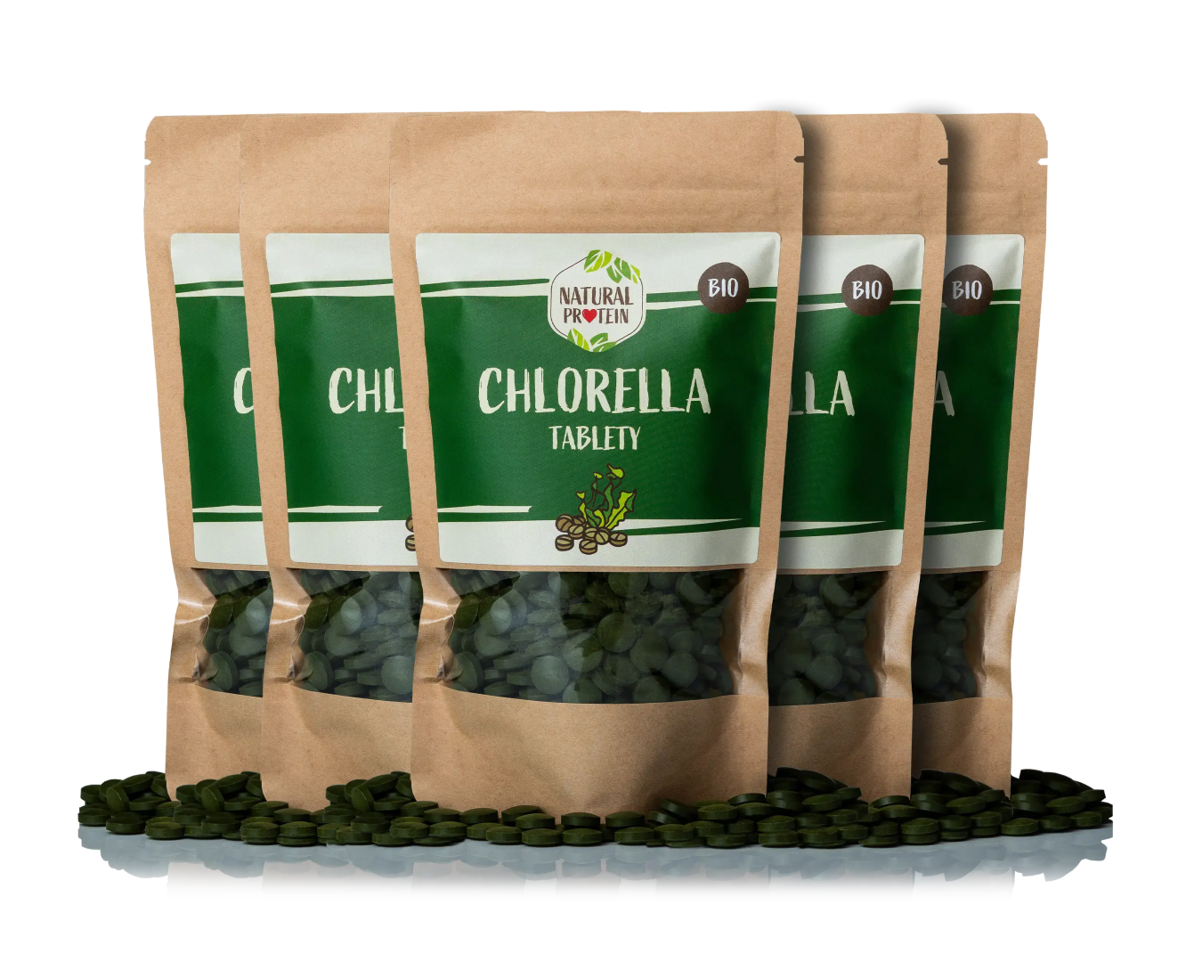 NaturalProtein CHLORELLA TABLETY (500 ks) 5 kusů