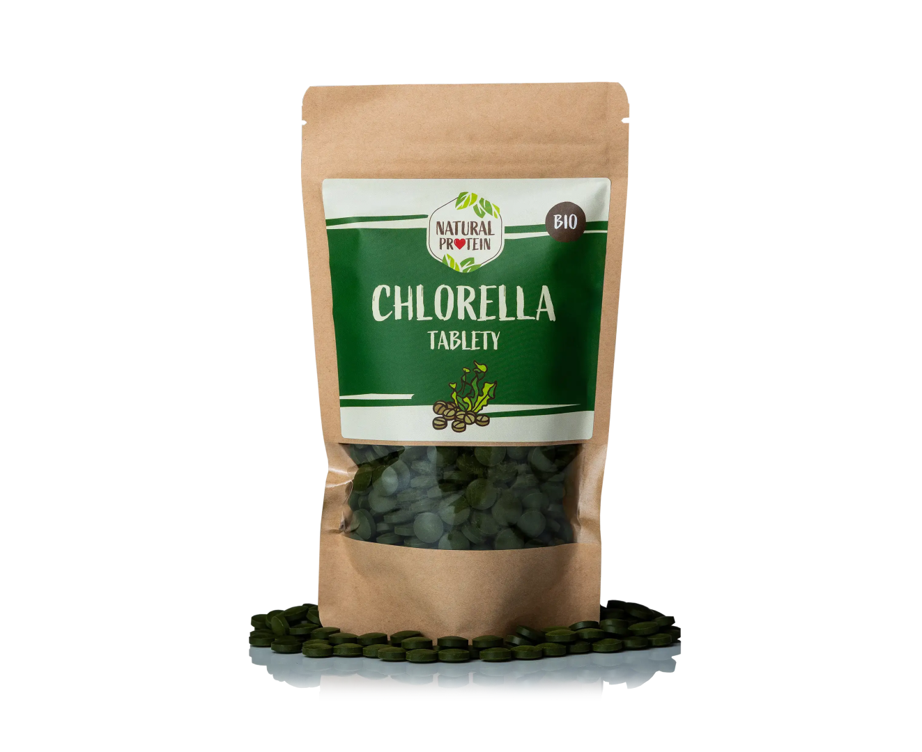 NaturalProtein CHLORELLA TABLETY (500 ks) 1 kus