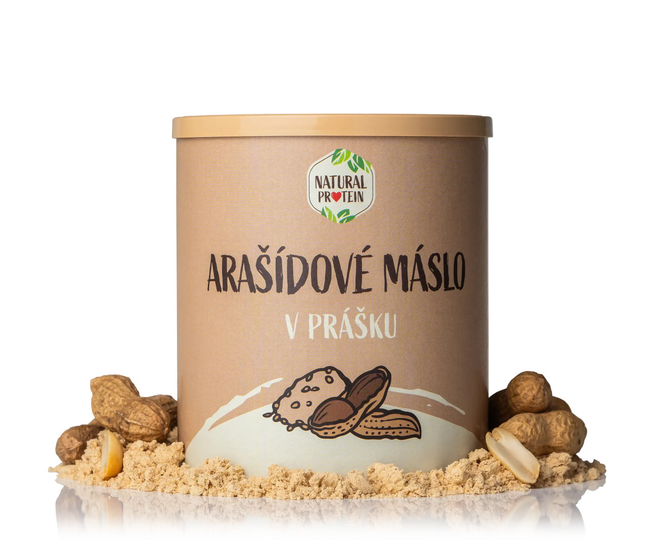 NaturalProtein Arašídové máslo v prášku 1 kus