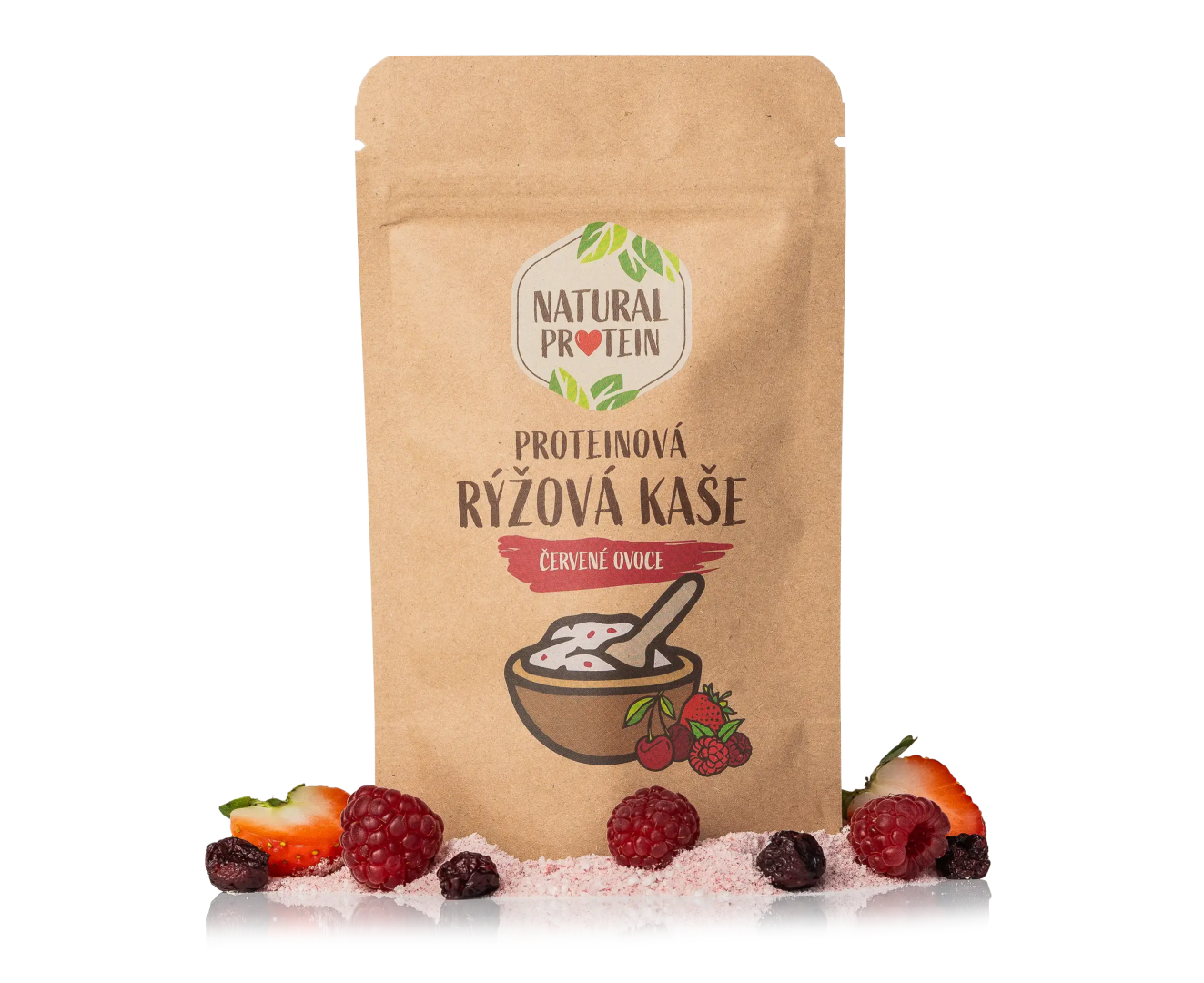 Levně Proteinová rýžová kaše - Červené ovoce (60 g)