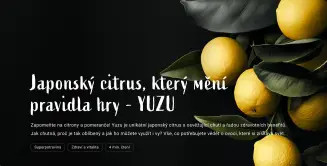 Japonský citrus, který mění pravidla hry - YUZU