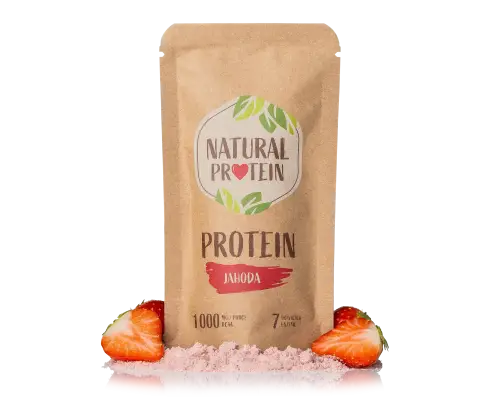 Jahodový protein (35 g) 1 kus