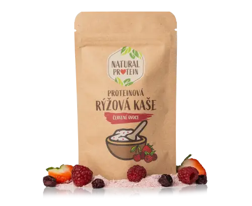 Proteinová rýžová kaše - Červené ovoce (60 g) 1 kus